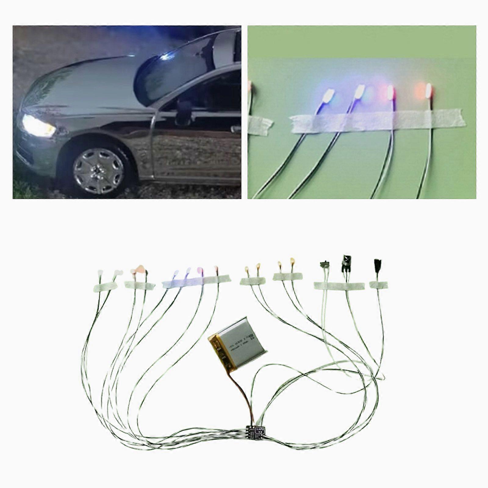 1/24or18 Universal Lighting kit police Model cars Modific Remote Control LED
