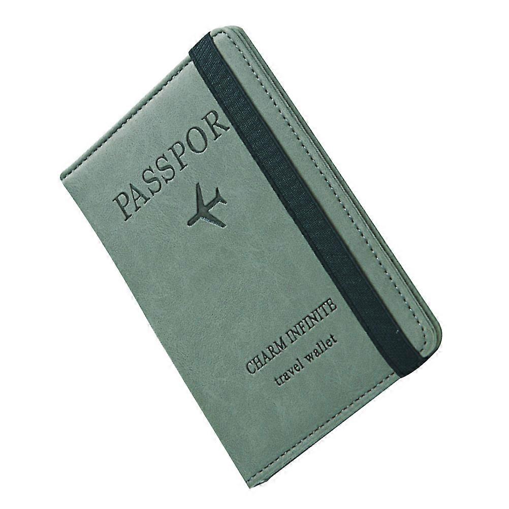 Travel Accessories For Women Rfid Passport Wallet Minimalist Design Rectangular Photo Storage 5.8×4.3×0.4in 1Pc