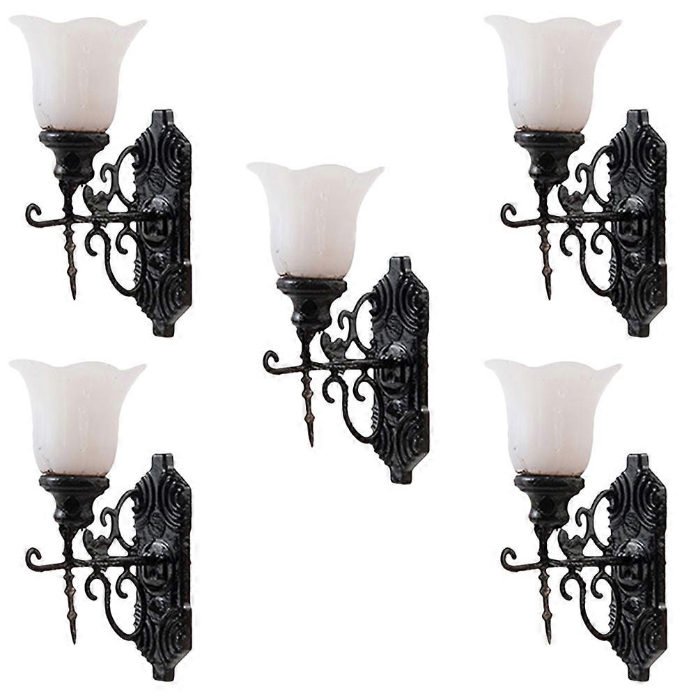 5pcs Micro Landscaping Lamp Decor Wall Light Adornments Sand Table DIY Materials