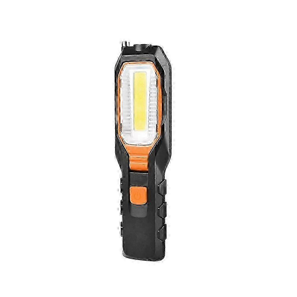 LED Work Light USB Rechargeable Flashlight, Portable Workshop Light Swivel Cob Inspection Light Magnetic Flashlight with Magnet and Hook and-2