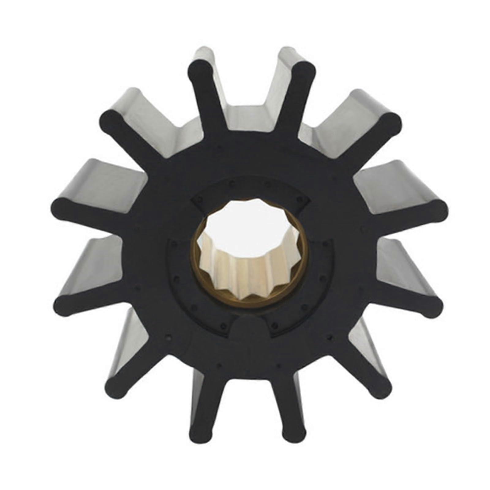 7054 Flexible Water Pump Impeller Compatible with Outboard Motor 7593, Perkins 7054, Yanmar 127610-42200
