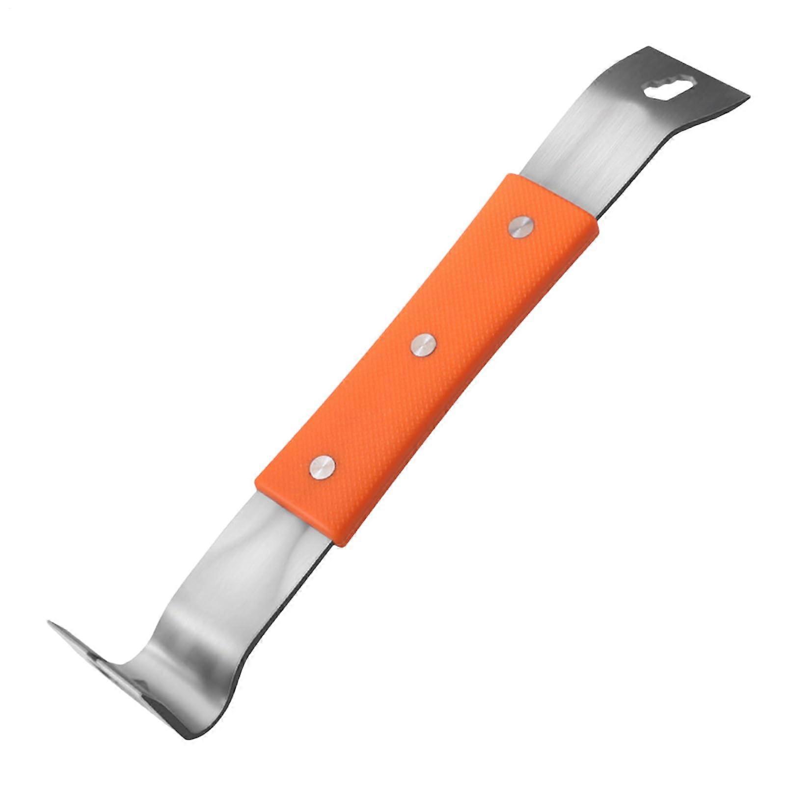 Flat Pry Bar Set - Nail Puller, Beeswax Scraper, Compact Trim Remover, Baseboard Lifter for Carpentry and DIY Projects