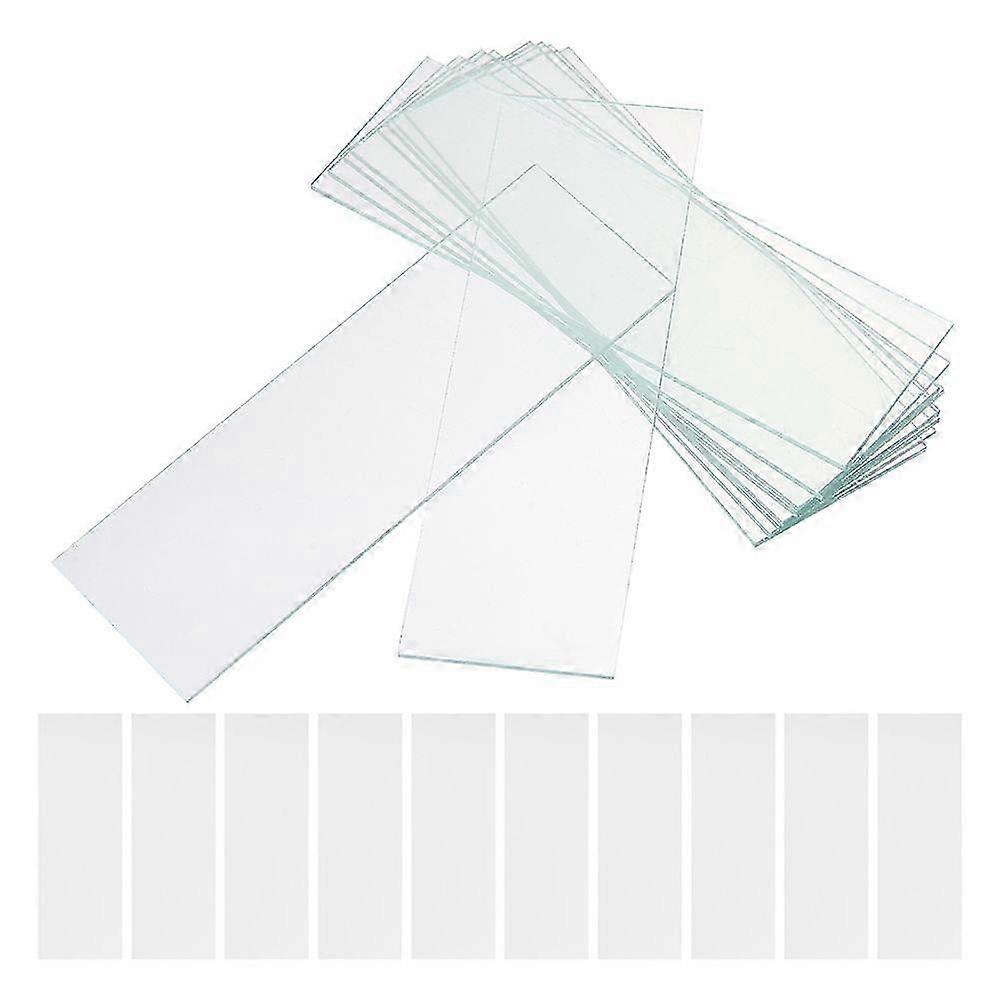 2025 50pcs Microscope Slides Blank Microscope Slides Biological Education Props Microscope Accessories