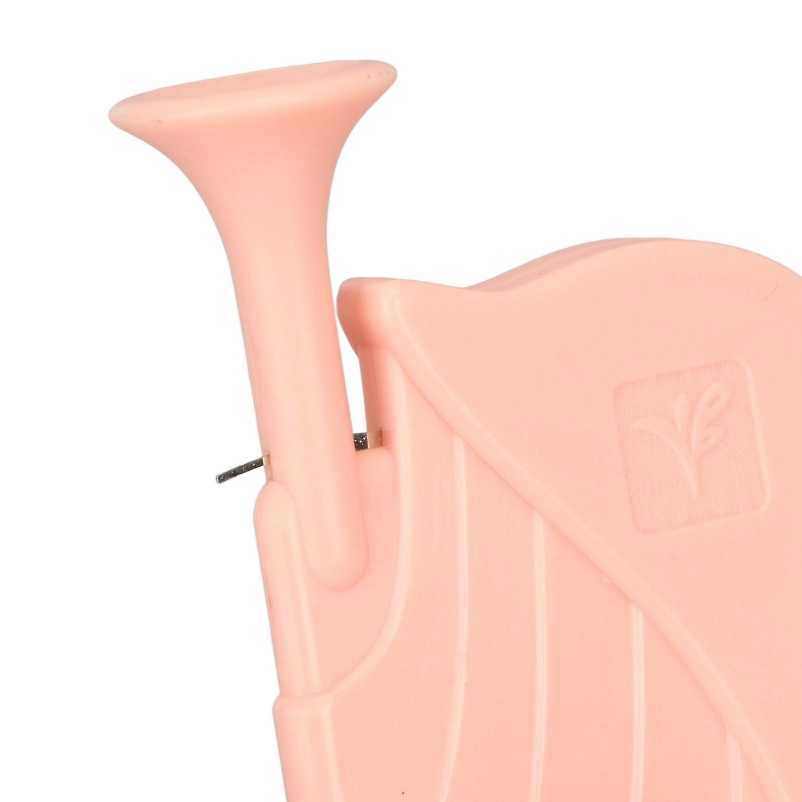 Desk Needle Threader Semi Automatic Lightweight Portable Table Sewing Needle Threading Tool Pink