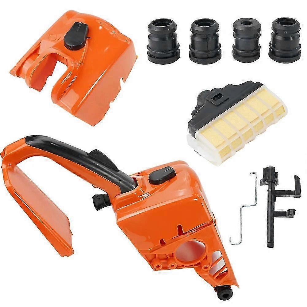 Rear Handle Cylinder Cover Air Filter Set For Stihl MS210/MS230/MS250 Chainsaw Parts Chain Replacement Av Buffer Power Tool SZRH A-GB