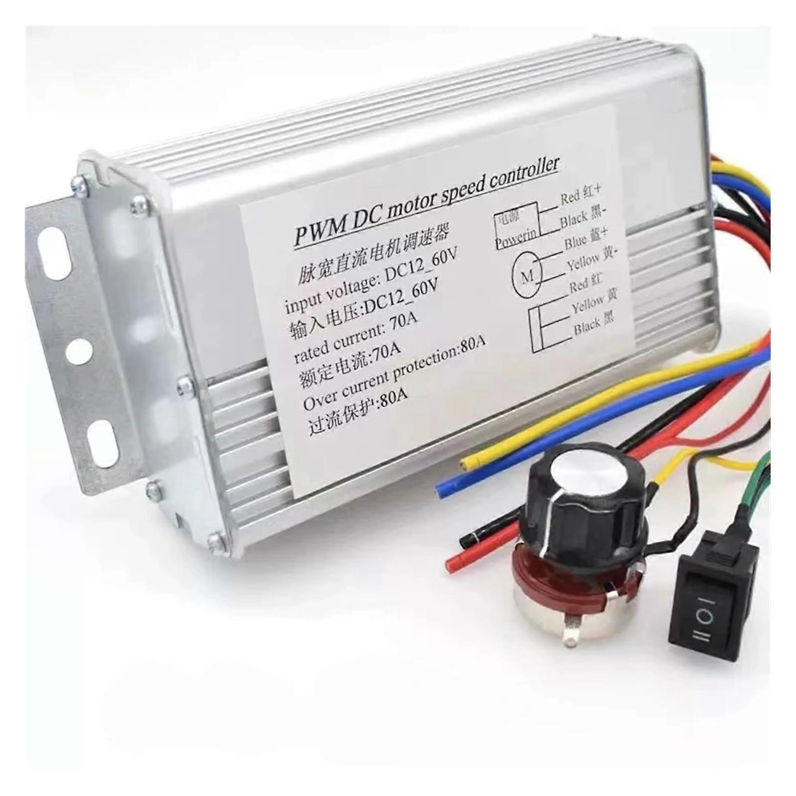 DC 12V60V 70A 4000W DC Electronic Starter Speed Control Brush Controller Replacement for Scooter Bicycle Portable Ref: 3619