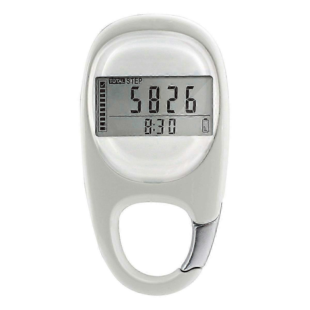 3D Pedometer Clip for Walking - Simple Daily Target Monitor with 7 Day Memory for Men, Women & Kids - No App Needed