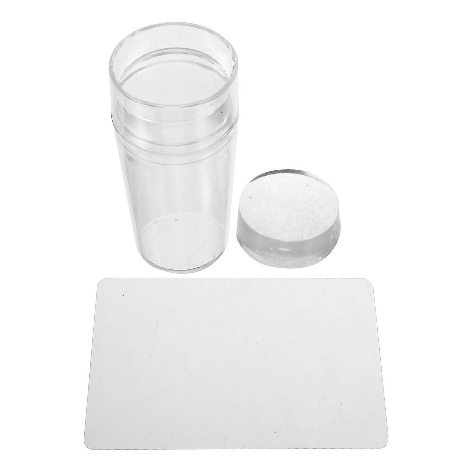 1セットシリコンネイルスタンパーネイルアート女性用マニキュアツール