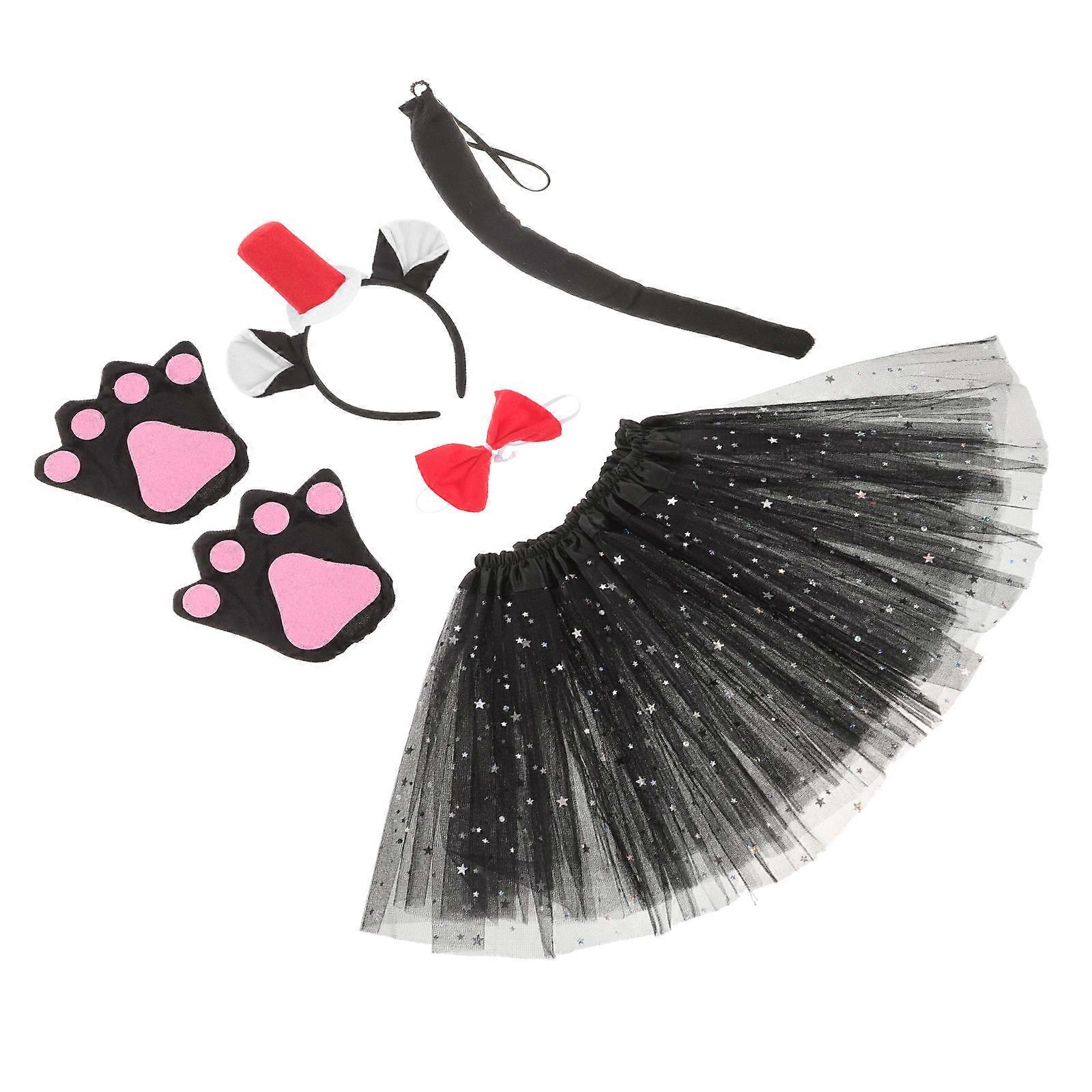 Cat Cosplay Costume Set Ideal For Women And Girls Perfect For Stage Performances And Photography Props 1 Set