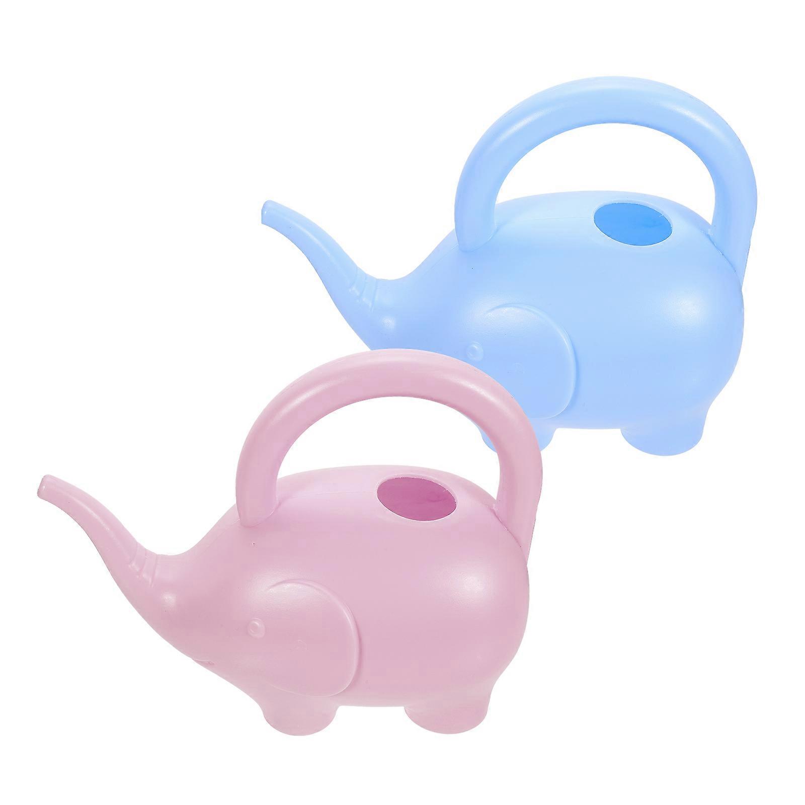 Cute Cartoon Shaped Watering Can for Home in Assorted Colors with Beautiful Candy Color Design 2pcs