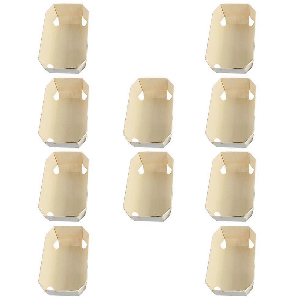 Khaki Paper Baking Mold for Easy Nonstick Cooking and Even Heat Distribution 10 Pcs