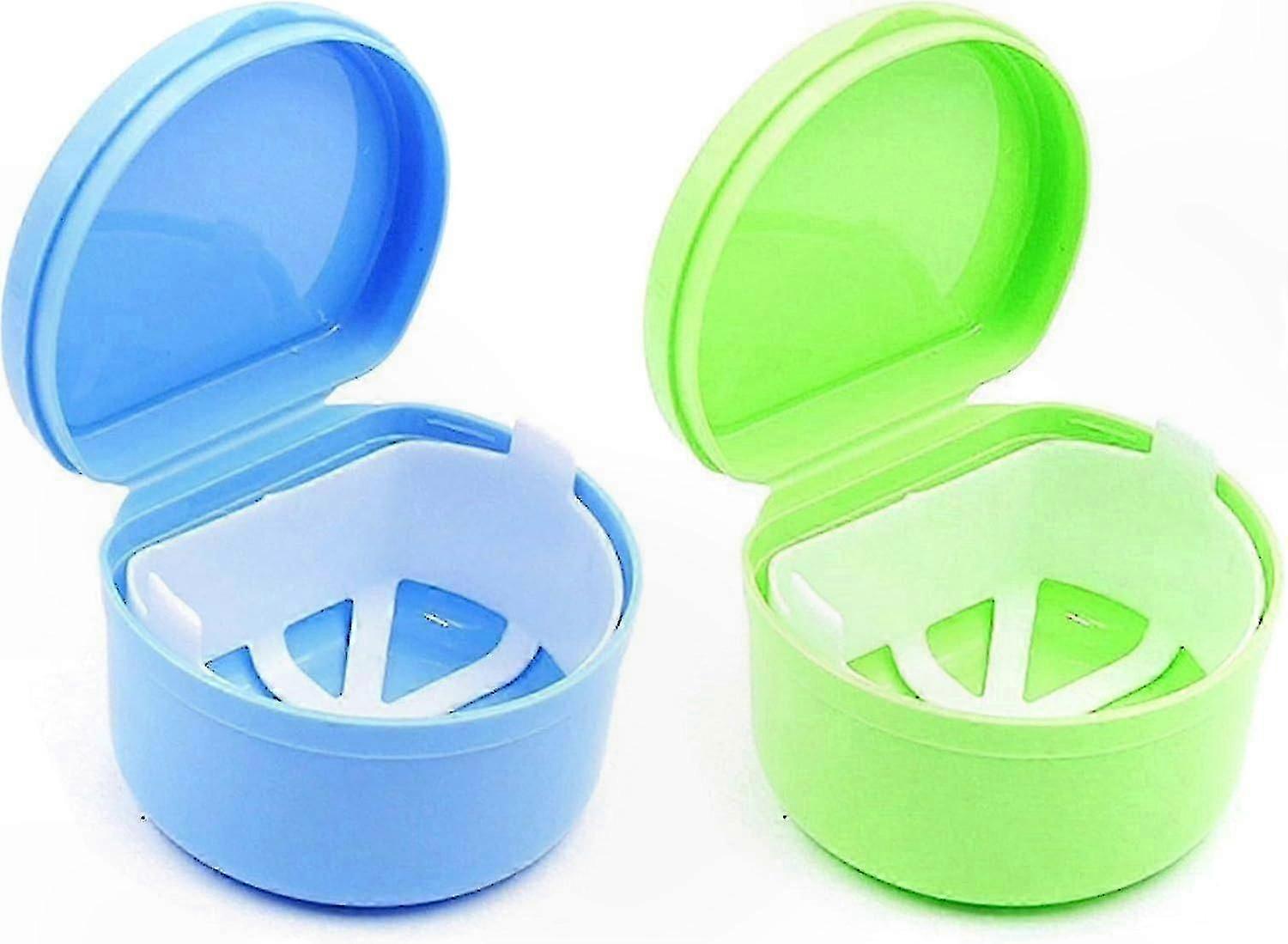 入れ歯収納キット 男性用と女性用のリンスバスケット付き