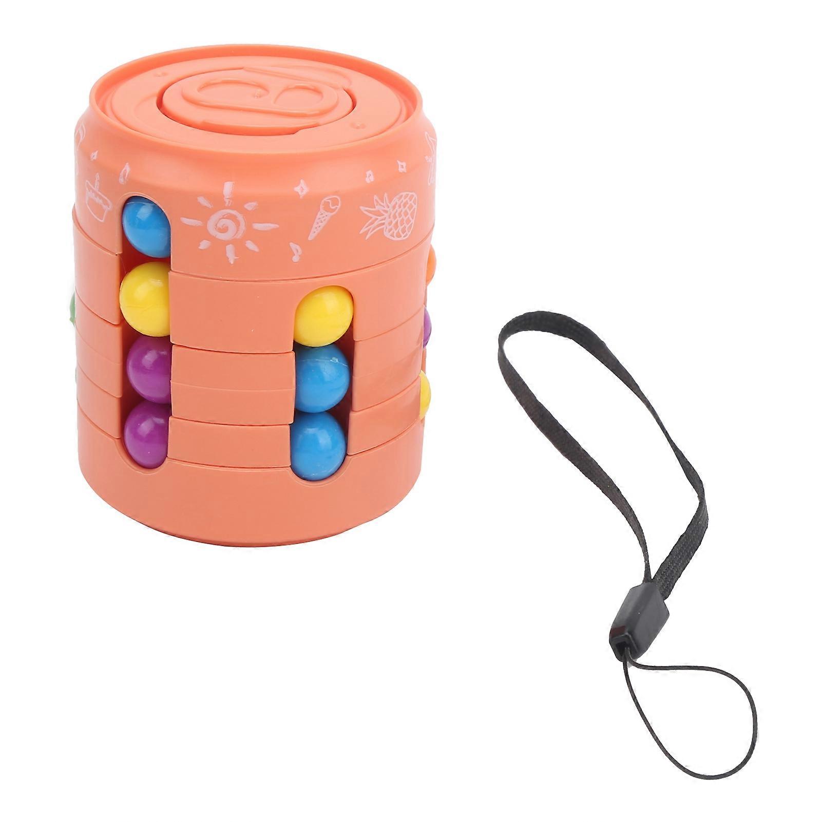 Can Shape Fingertip Toy Educational ParentChild Interactive StressRelief Toy Gift(Orange )