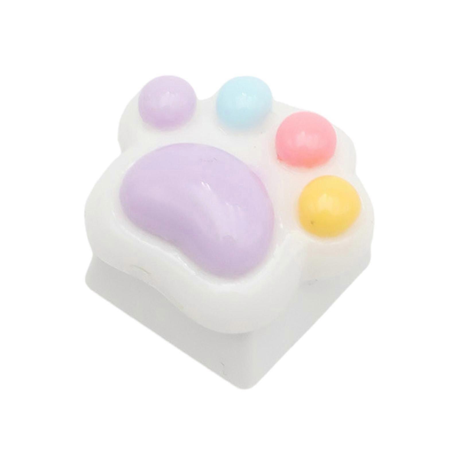 カラフルな子猫の爪キーキャップメカニカルキーボード用樹脂漫画の爪キーキャップ