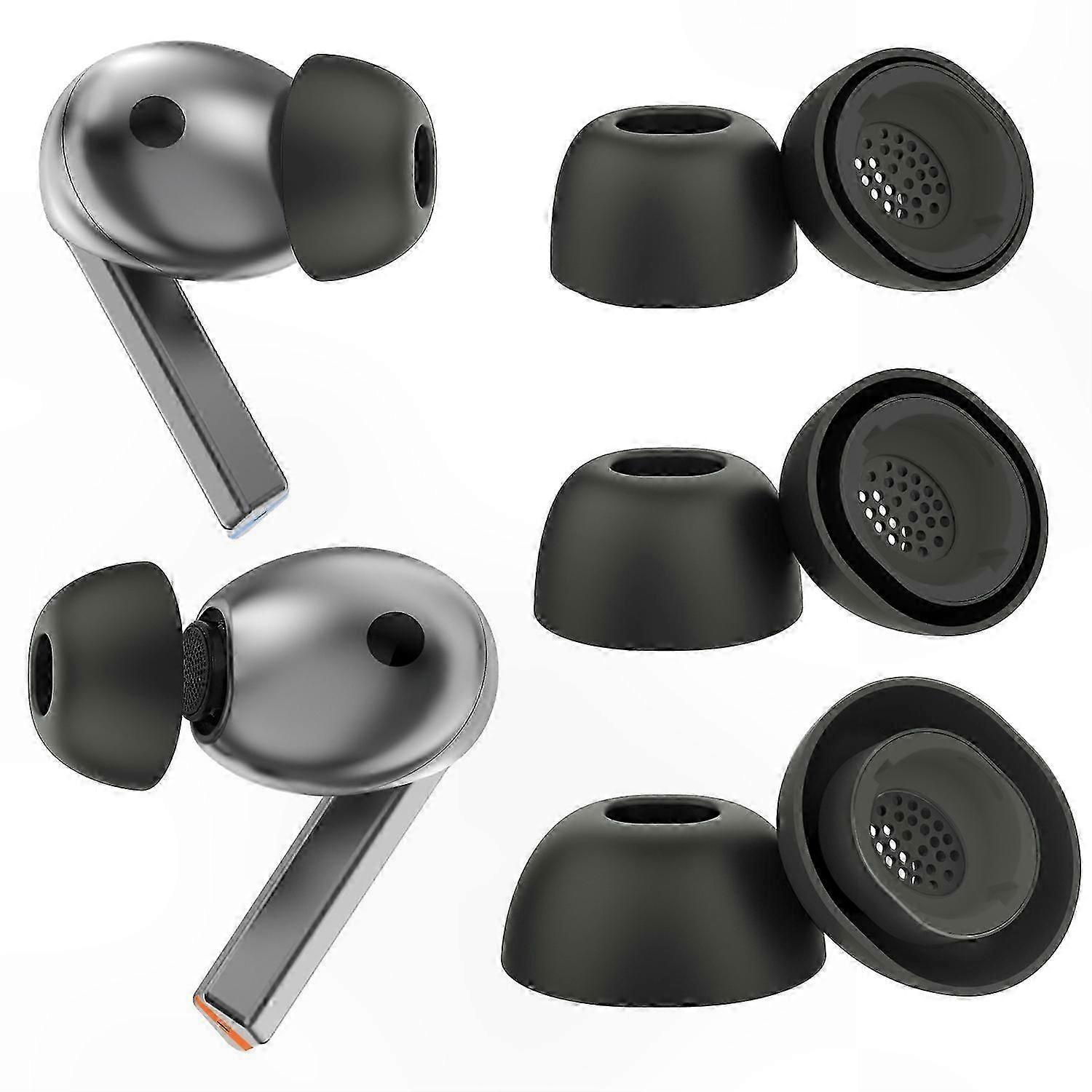 Silicone Eartips for Galaxy Buds3 Pro - 3 Pairs (L/M/S) Replacement Tips