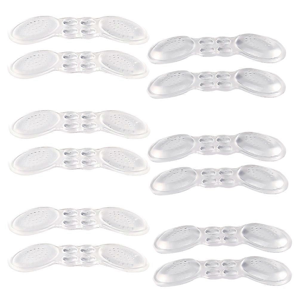 Durable Gel Heel Cushions for Shoes Transparent and Wear Resistant Fits High Heels and Flats 6 Pairs