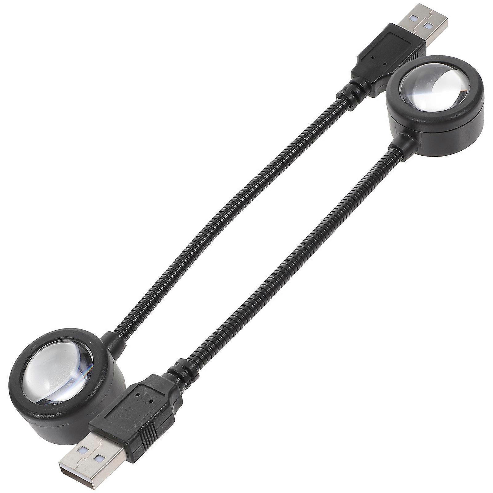 USB-Projektion Nachtlicht für Partyatmosphäre 2Set Farbverlauf Licht Einfaches Design ABS