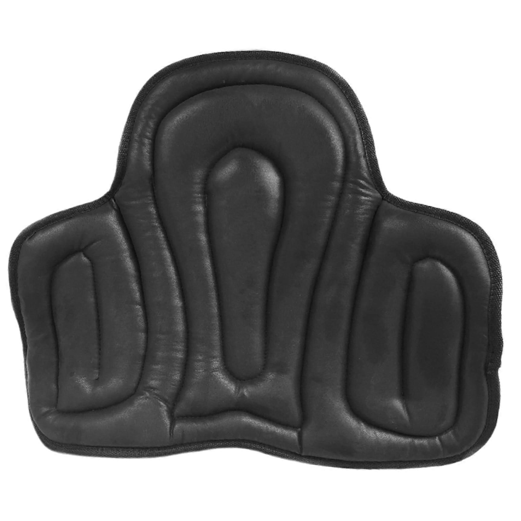 Saddle Pad Seat Cushion Leather Western Shock Absorbing 20 x 16 Inches with Attachment Strap for Motorcycle Frame