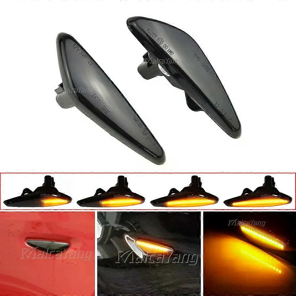 For Mazda MX-5 Miata ND - RX-8 6 Atenza GH 5 Premacy CW Fiat 124 Spider 2Pcs Dynamic LED Side Marker Turn Signal Lamp Light