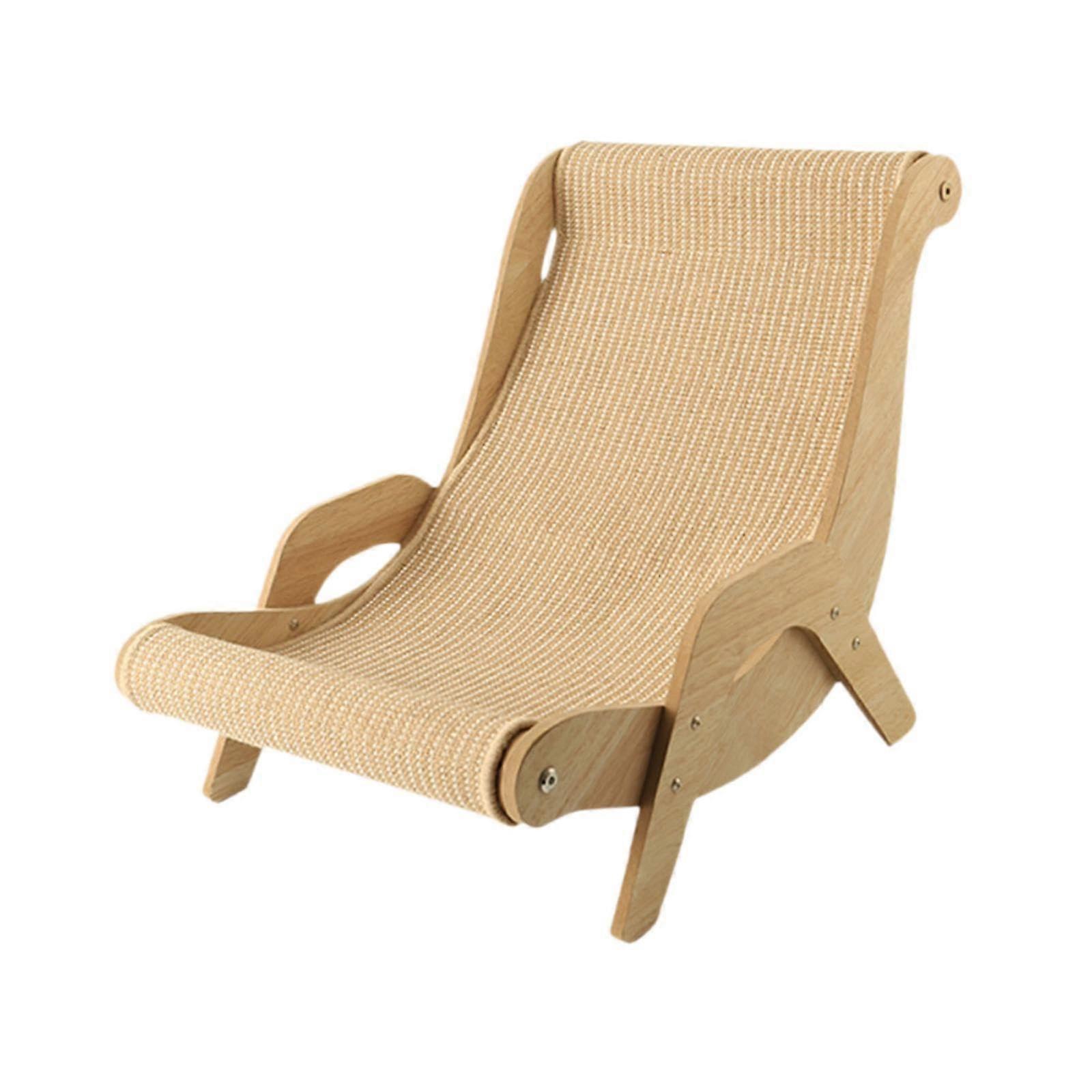Cat recliner, cat scratching post, floorstanding cat loft bed, beach chair, cat hammock for indoor cats, rabbits, small dogs, 60 cm x 41.8 cm x