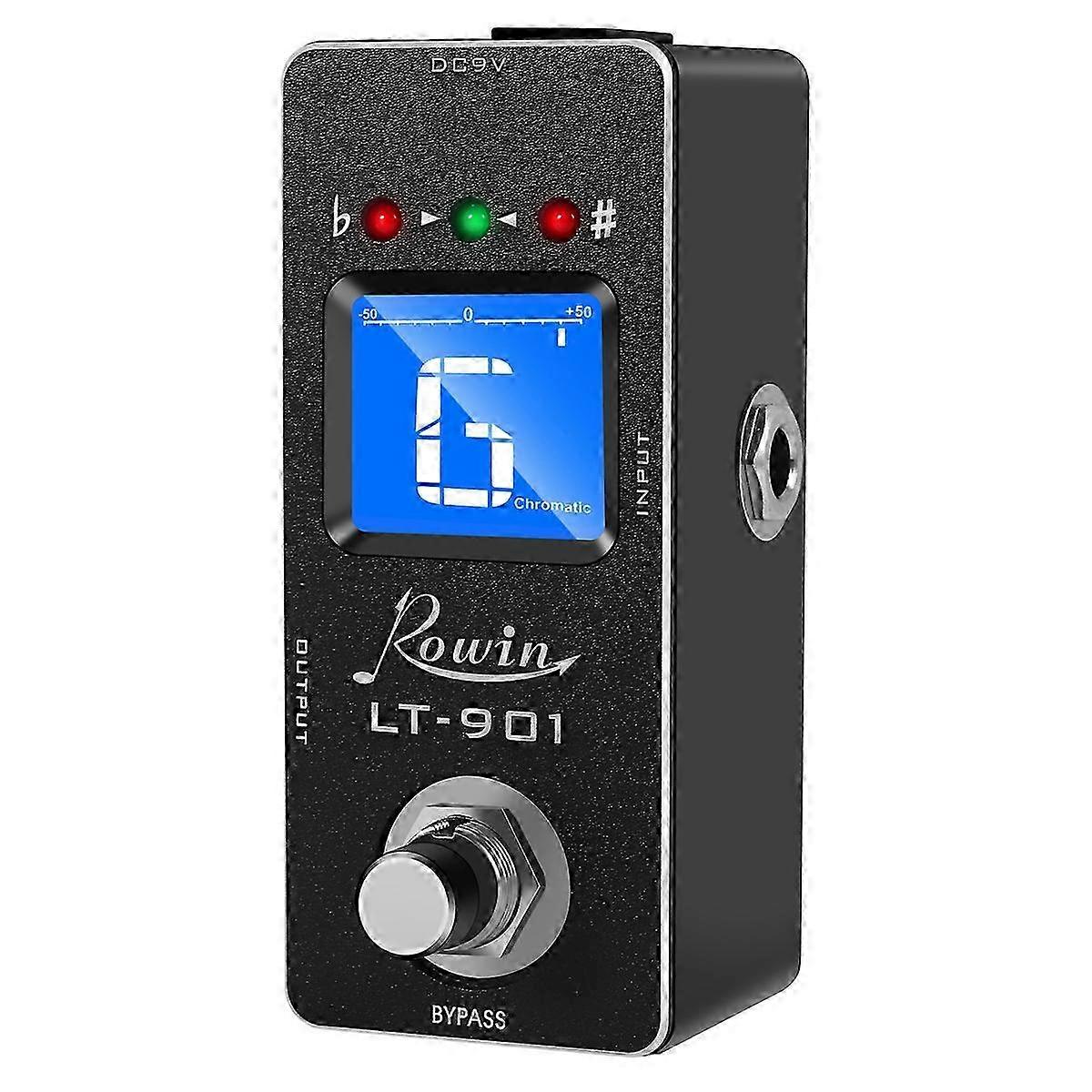 Suitable for -901 Guitar Tuner Effect Pedal Mini Chromatic True Bypass Lcd Display Digital Pedal Guitar Parts Ac-jc