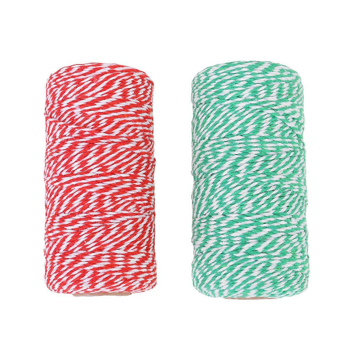 Hand-Woven Ropes 2 Rolls For Gift Packaging And DIY Crafts In Red Color Designed For Party Planners And Scrap Bookers