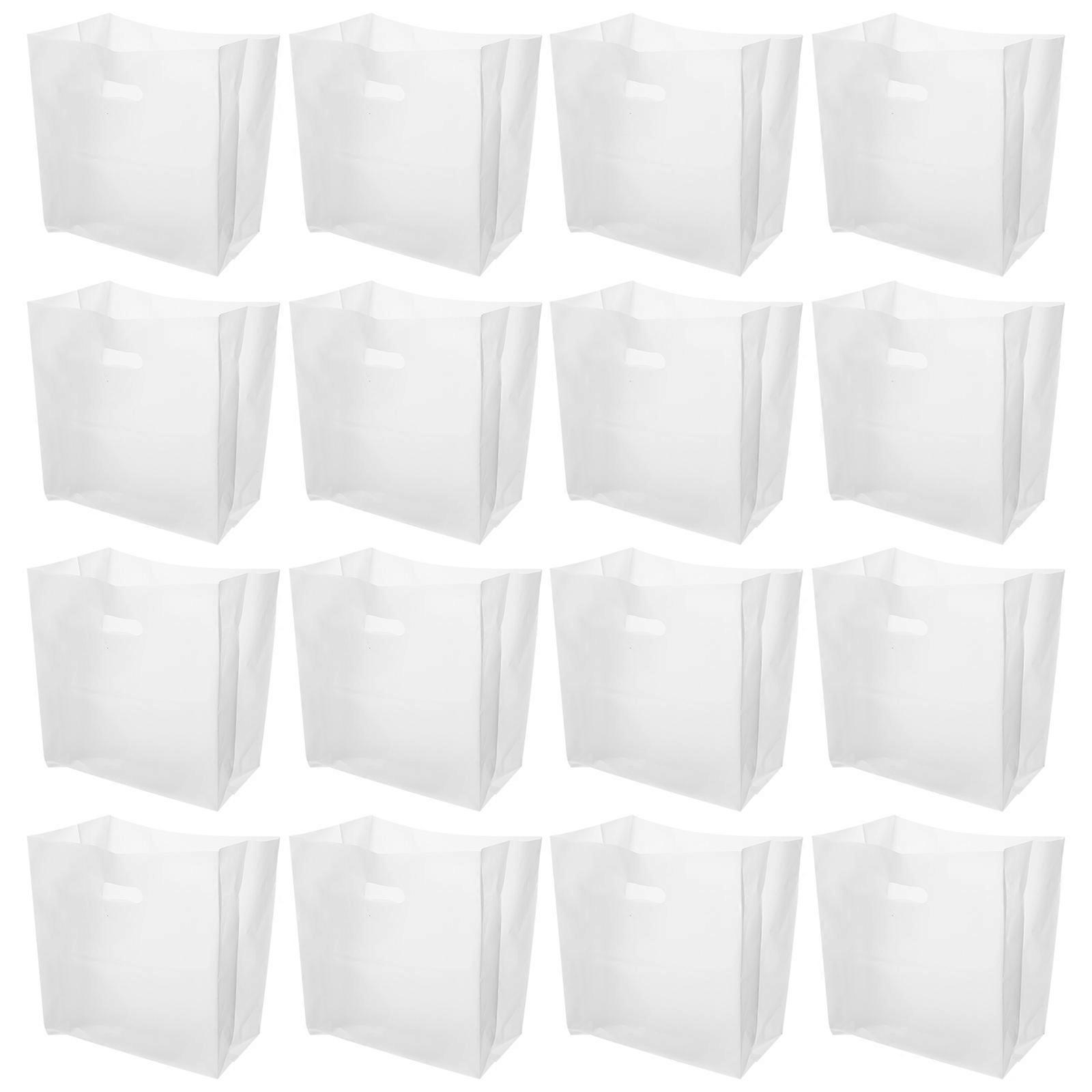 Transparent Plastic Bags with Handles for Home Use Firm and Practical 50Pcs