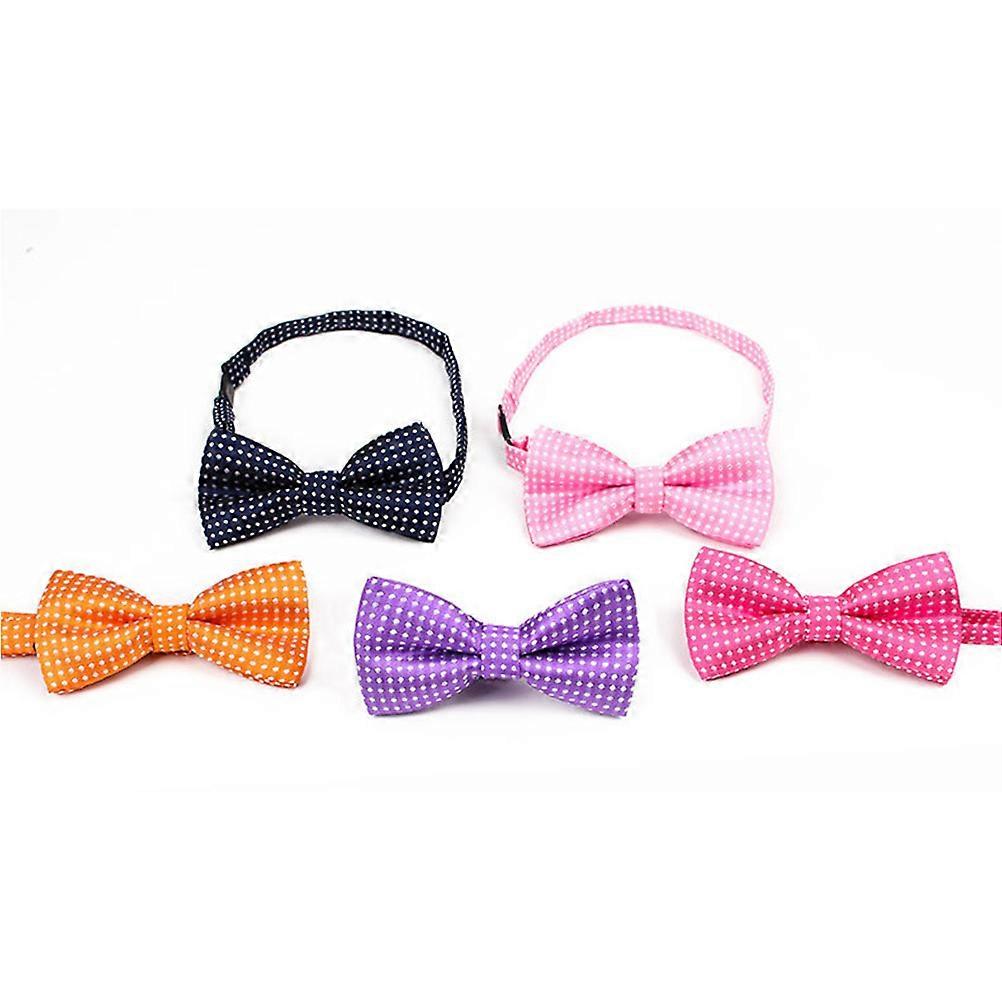 10Set Adjustable Dog Collar Bow Tie Accessories For Dogs With Assorted Color