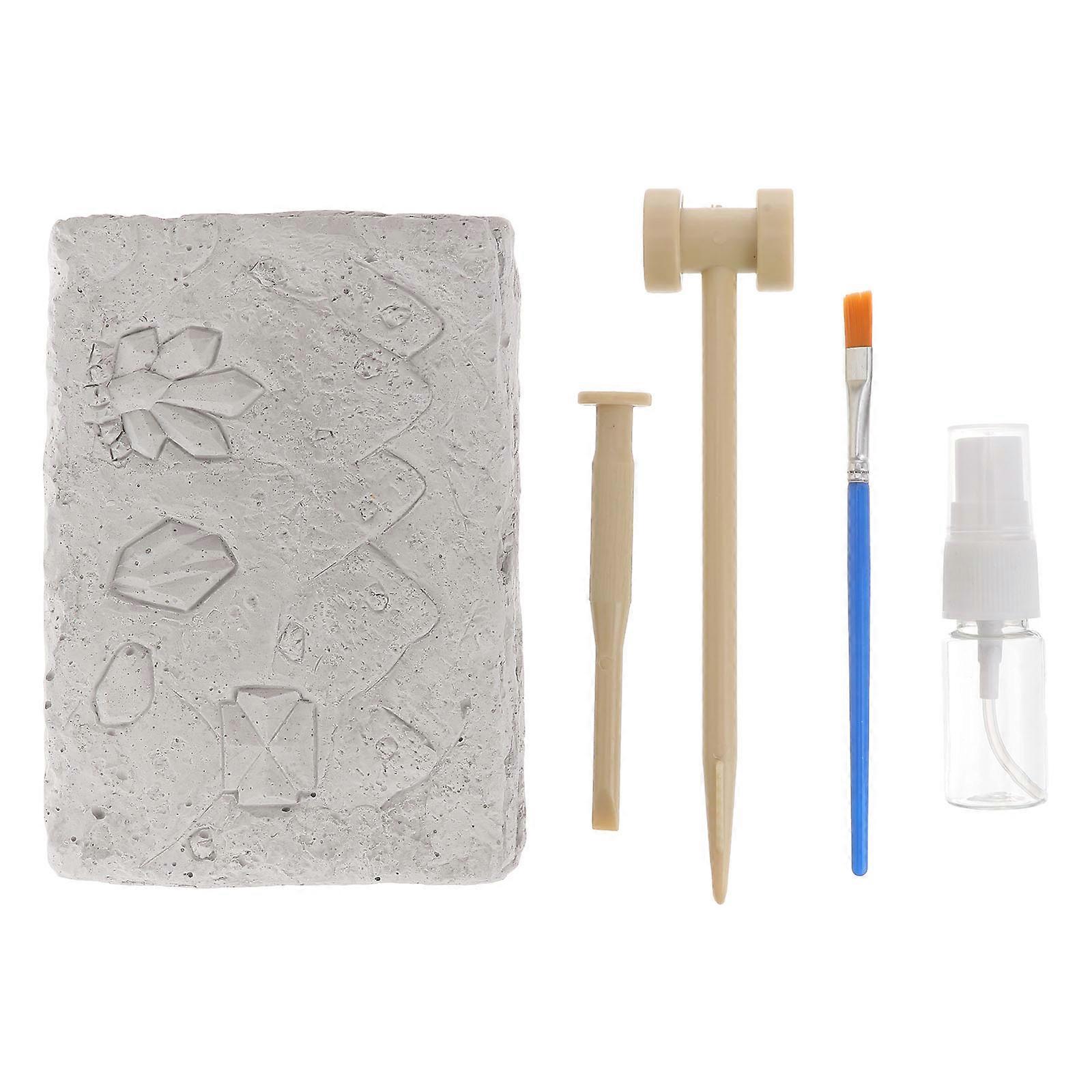 Treasure Digging Archaeological Toy Set 1 Set Educational Digging Toys for Kids Hands-On Ability 14X9CM 1Set