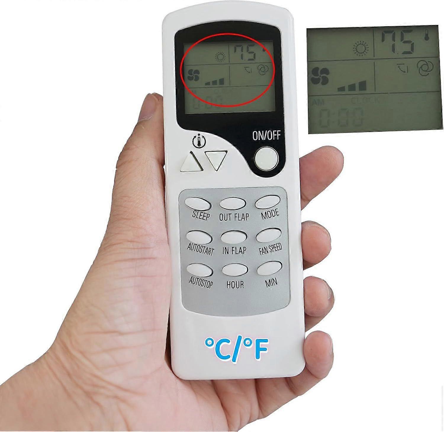 Replacement Remote Control Compatible for QUIETSIDE Air Conditioner Remote