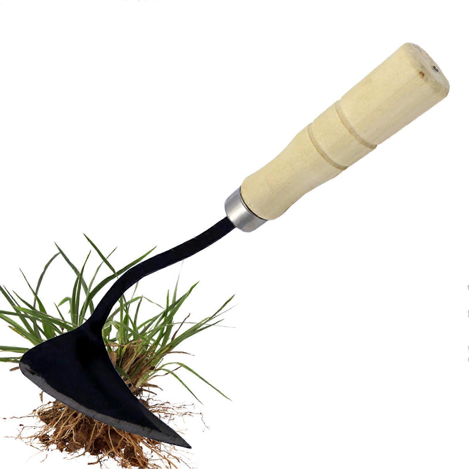 Garden Hoe, Heavy-Duty Weeding Tool for Soil Cultivation | Vertical Root Puller for Planting and Landscape Maintenance