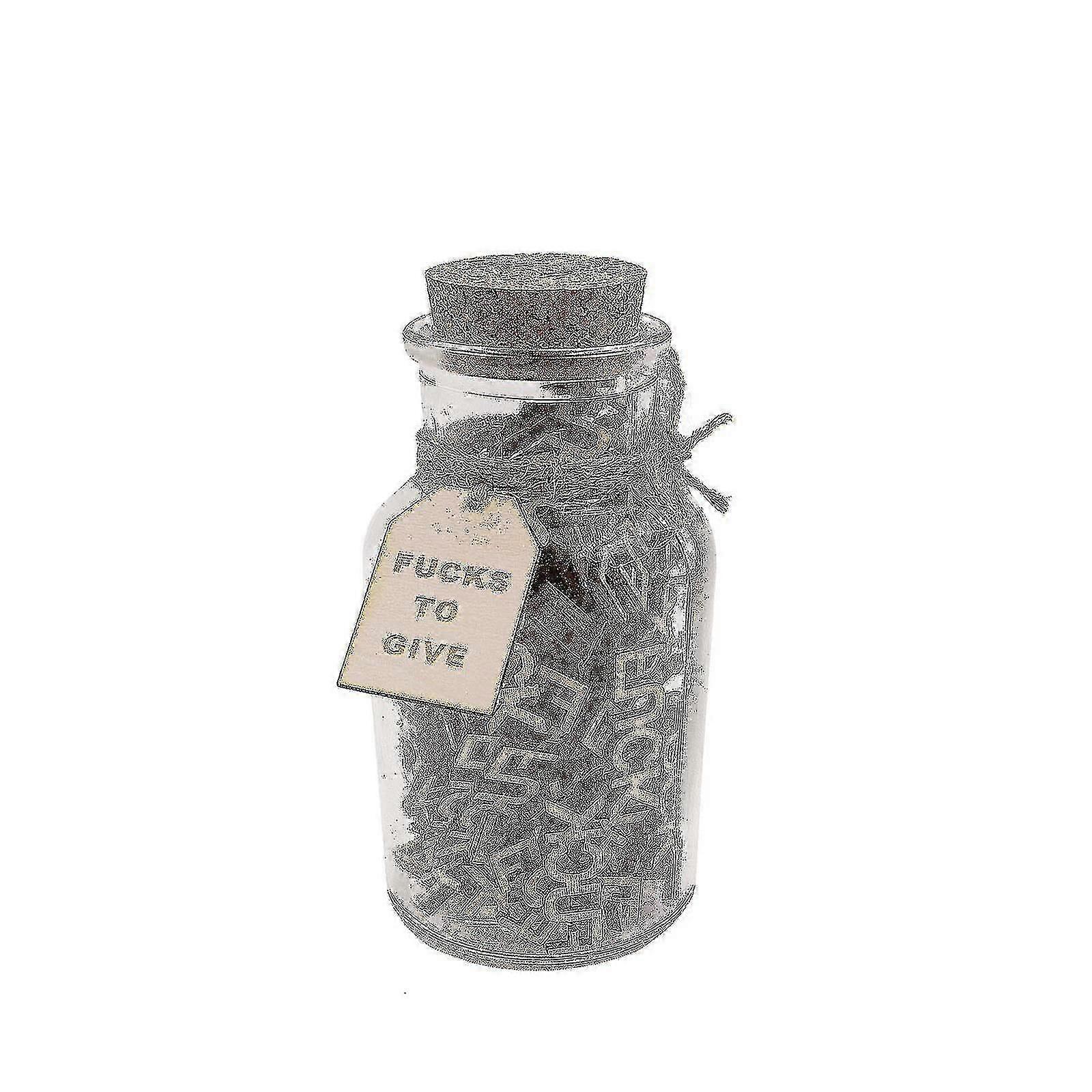 Humorous holiday gift with venting jar and letters