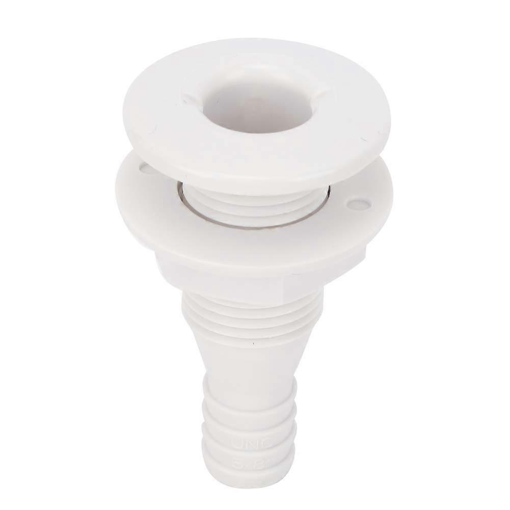 Thru Hull Fitting ABS Plastic 3/4 Inch For Boats And Vessels Bilge Drain Vent Accessory