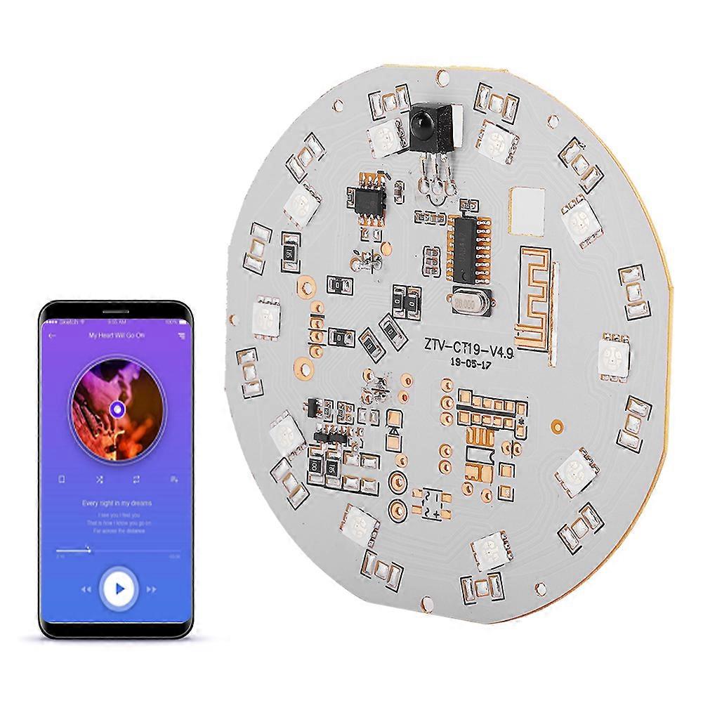 CT19 Colorful RGB Light Bluetooth Speakers Bulb Bluetooth Board with Remote Control