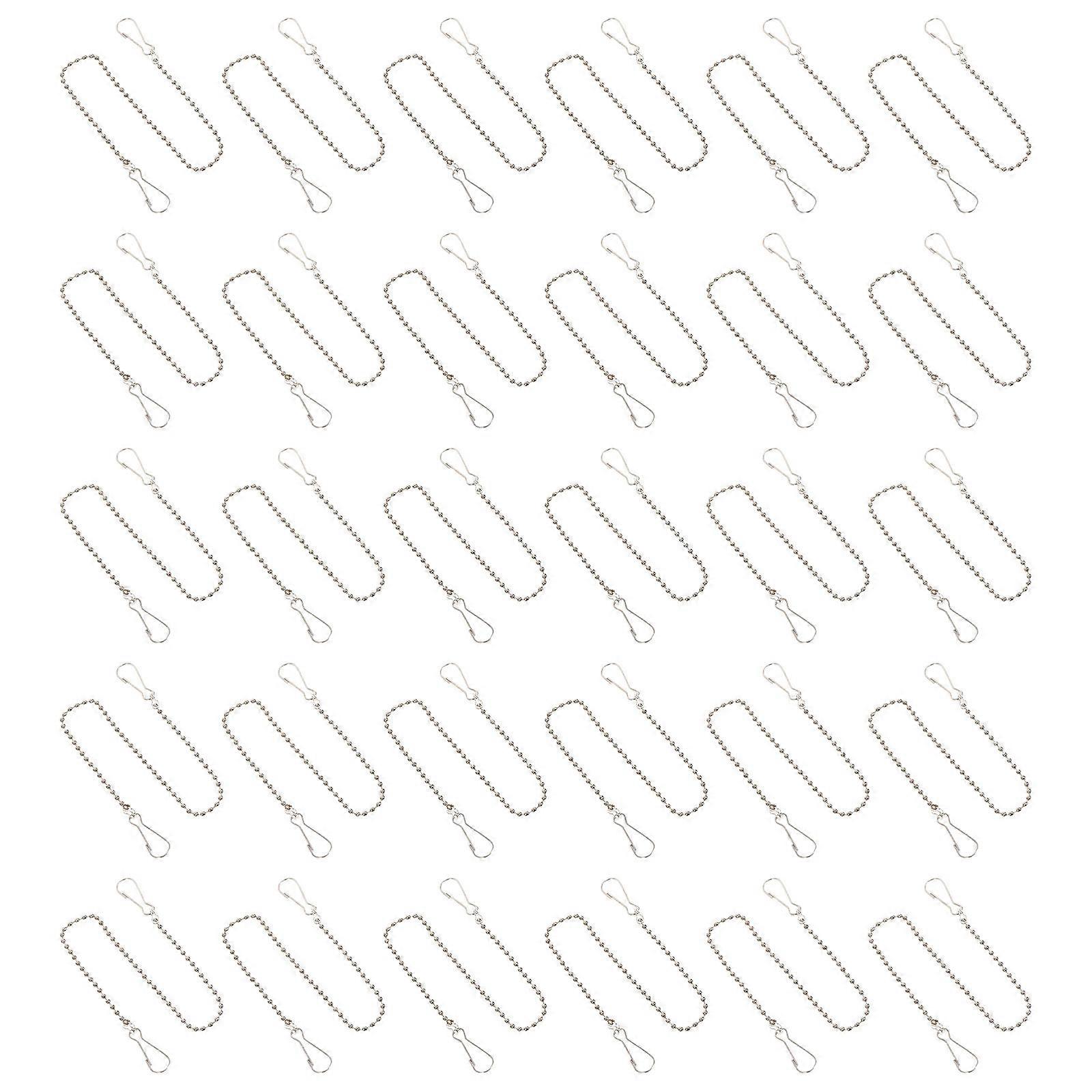 50pcs Durable Hanging Bead Chains, Premium Poster Pole Chains, Multifunctional Hooks for Various Items, Fine Workmanship for Different Needs