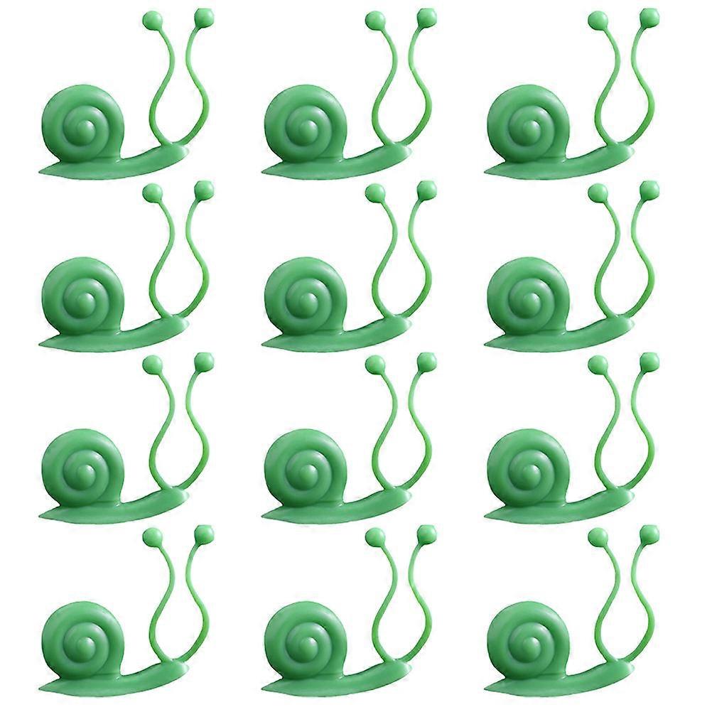 Plant Accessories Snail Shaped Wall Hooks for Hanging Vines Plastic Green Space Saving 20Pcs