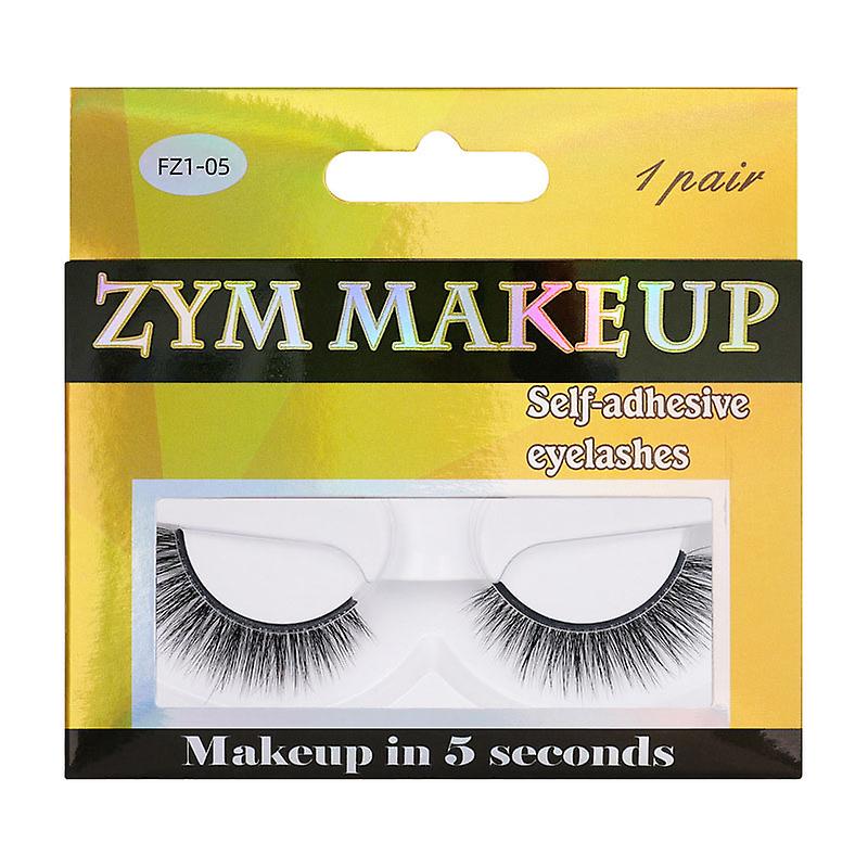 1 Pair False Eyelashes Natural Look Glue-free Eye Lashes Long Lasting Makeup Accessory