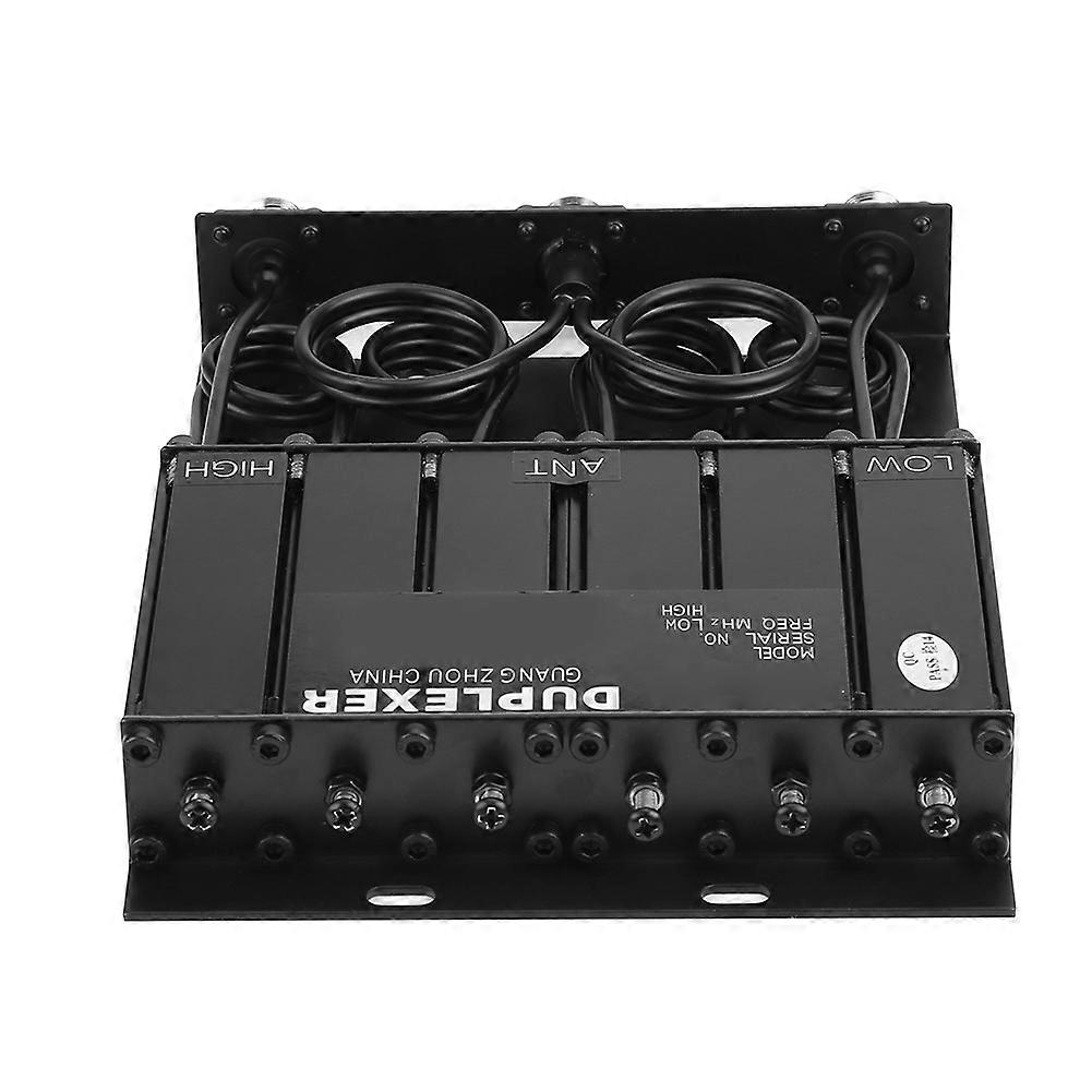 25W VHF 6 Cavity Duplexeur Connecteur N Noir 22.5x15.4x3cm