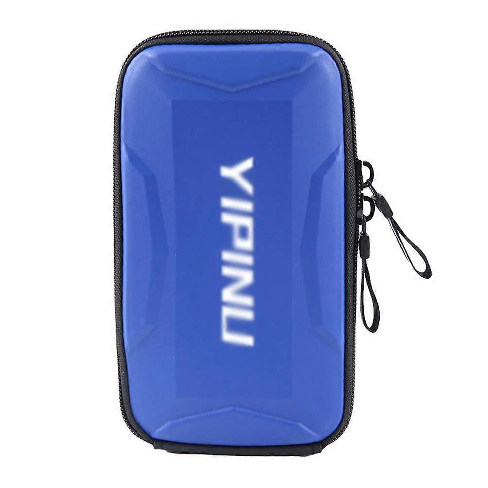 Waterproof Sports Armband for iPhone Samsung Galaxy Huawei Up to 6.8 Inches Lightweight Phone Pouch with Earphone Holder Blue