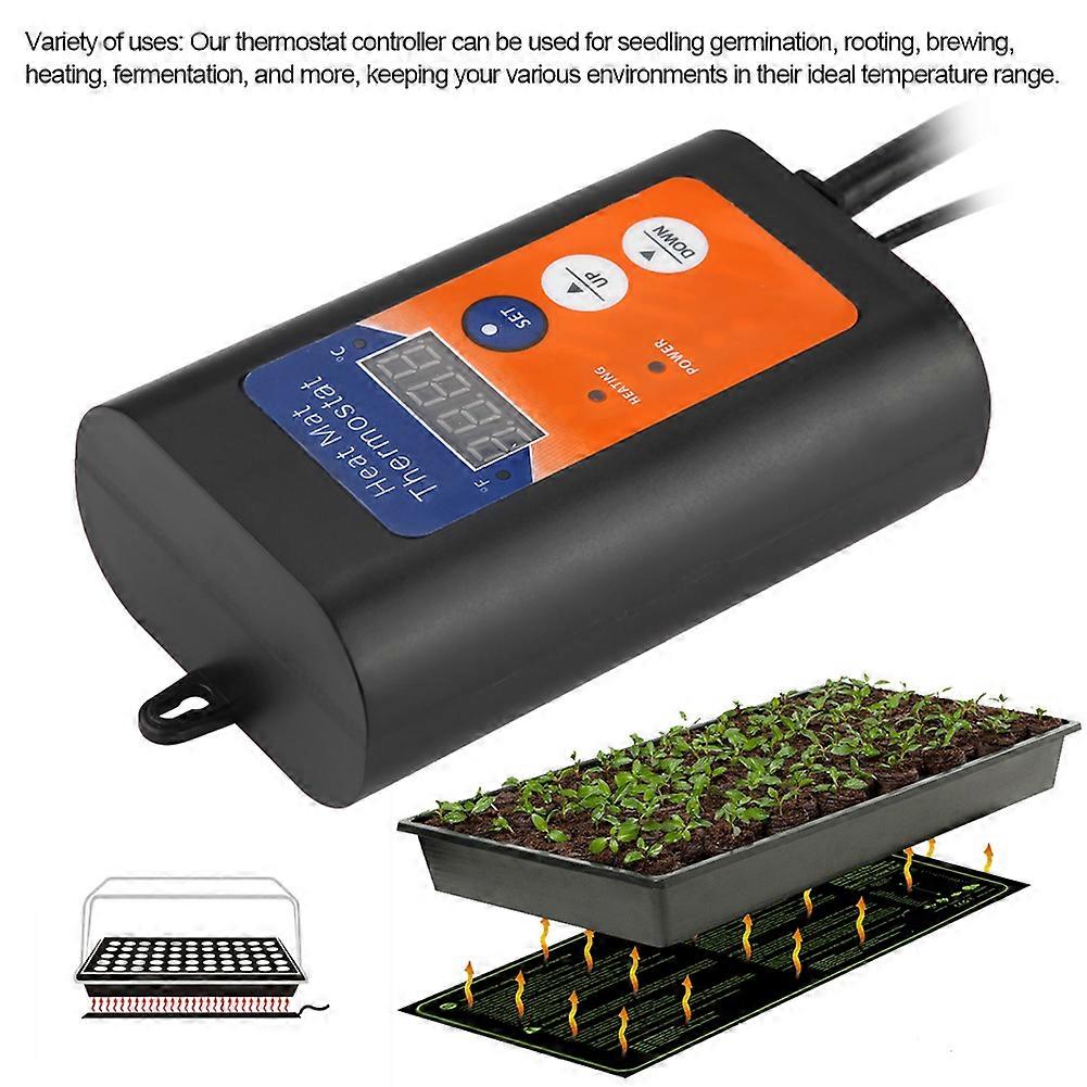 Digital Temperature Controller Thermostat Outlet 20x9.7x9.7cm 1000W