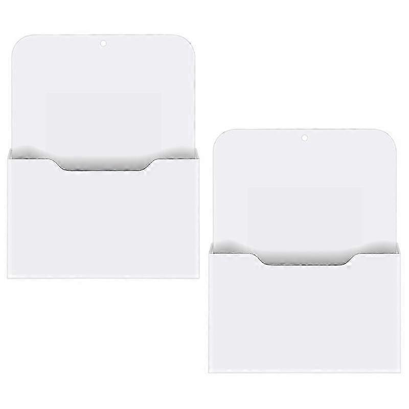 2 Pack Magnetic File Holder - Paper Holder, Pocket Organizer,Hanging Wall File Organizer Office Supplies Storage, Magazine Mail Organizer Case for ,P