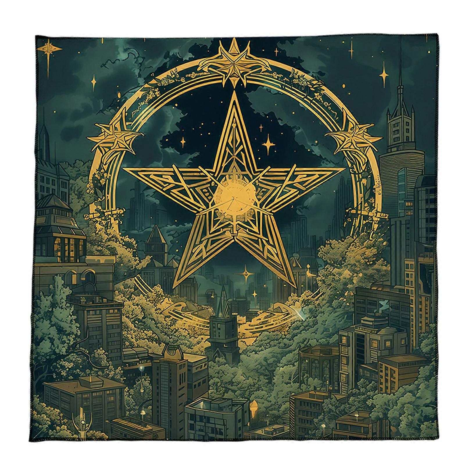 Velvets Divination Mat Tarots Mat Travel Friendly Tarots Cloth Tarots Reading Cloth Velvets Tabletop Gaming Mat for Tarots  C 75x75cm