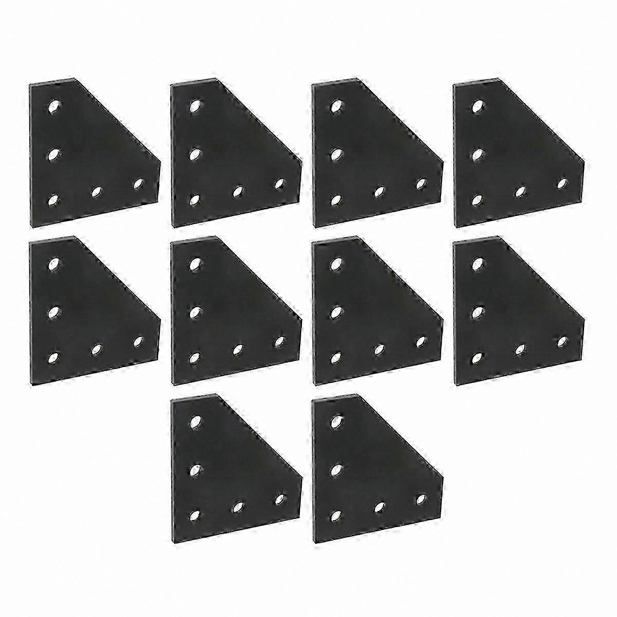 10-Pack L-Shaped Corner Brackets for Aluminum Profiles - Improved Durability and Support
