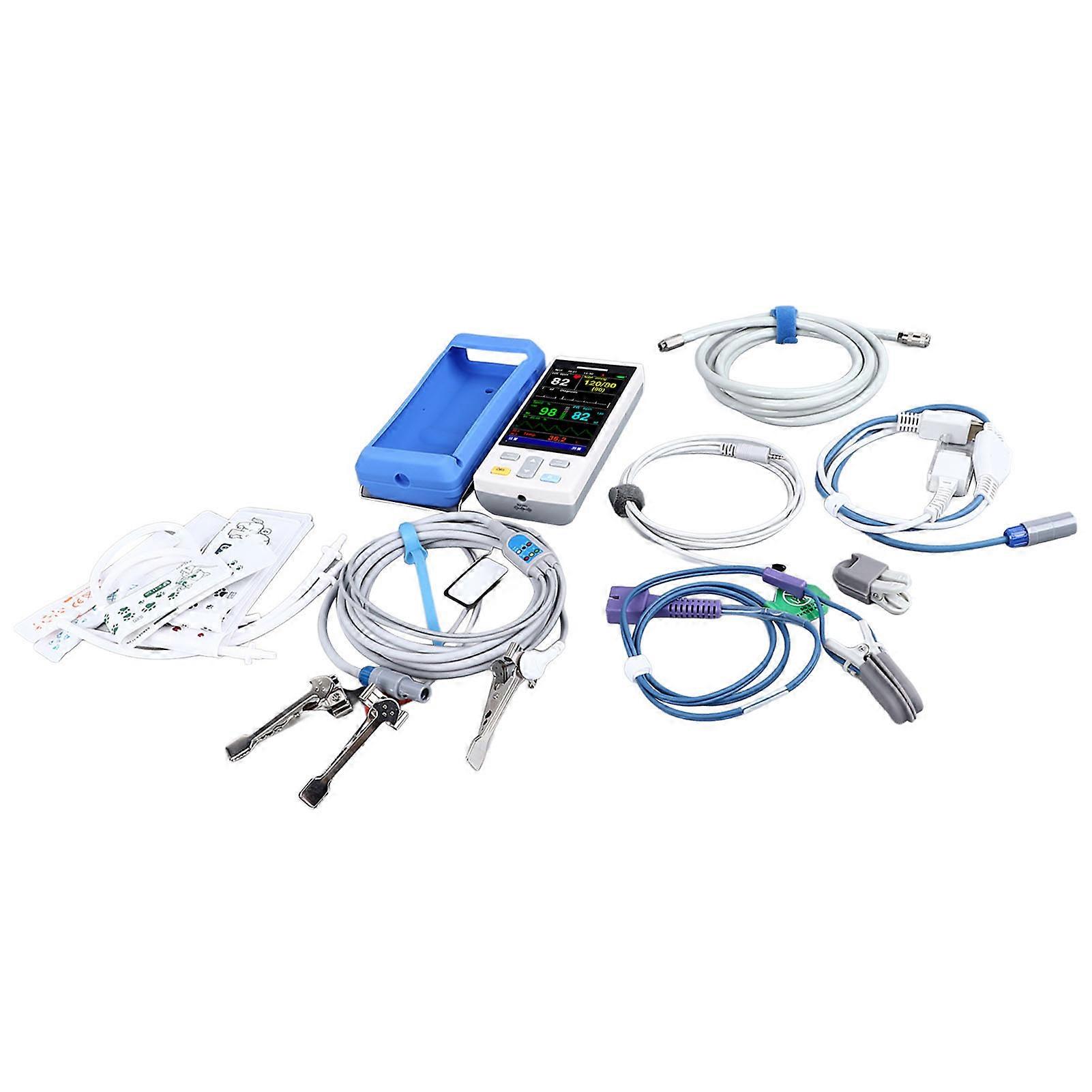 Handheld Veterinary Pulse Monitor SPO2 BP TEMP 1800mAh AU Plug