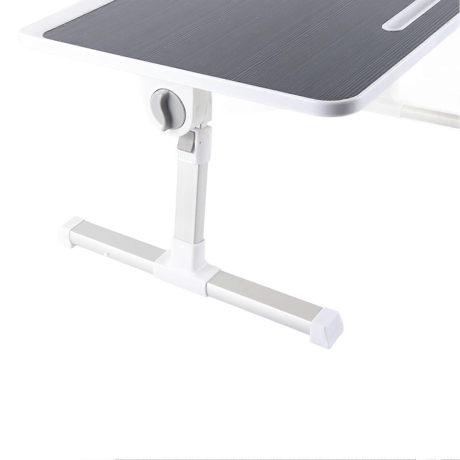 Laptop Bed Table 60x40cm Foldable Legs Rotating Top Black