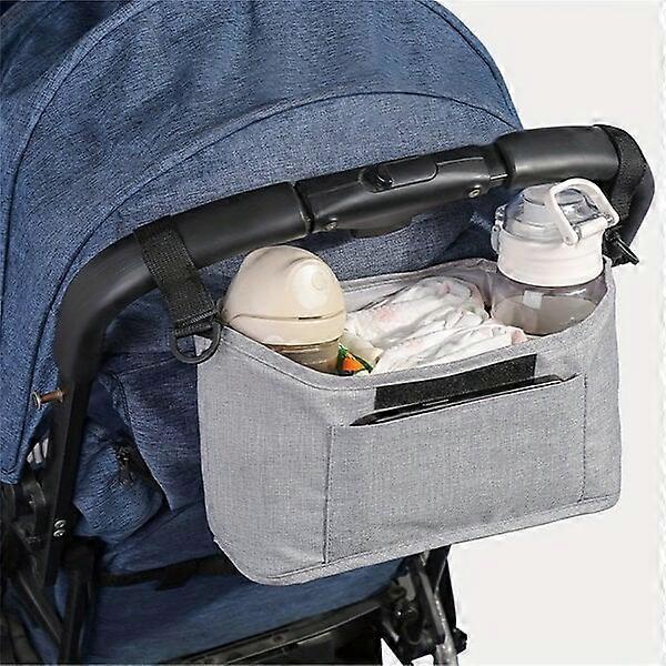 Multi-functional baby stroller hanging bag, solid color style, large capacity and super durable