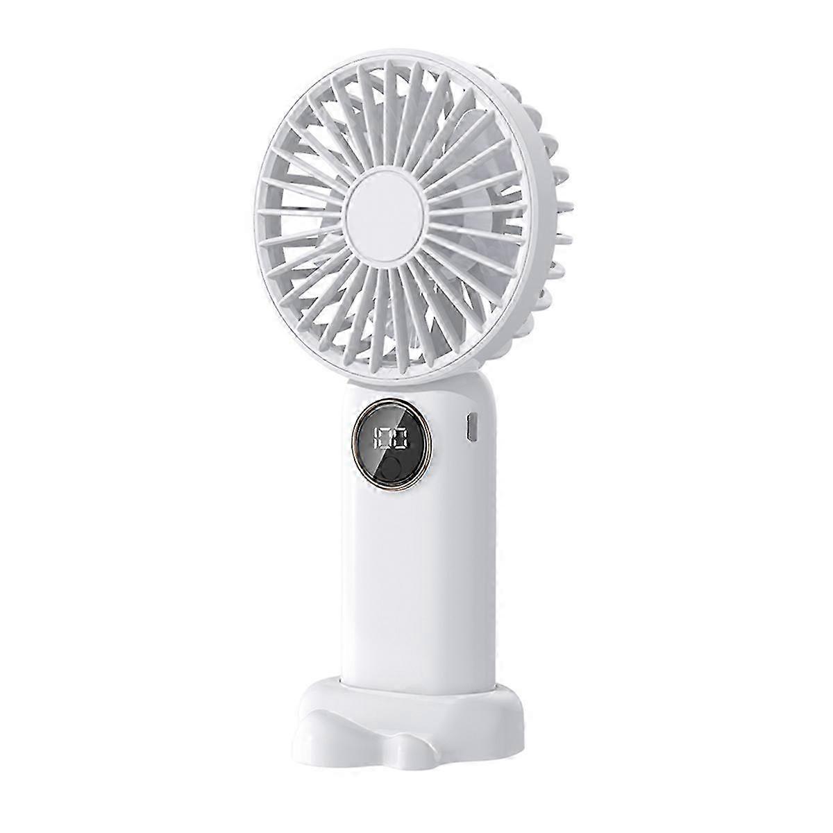 V12 Handheld Fan for Students Adults Fan,White