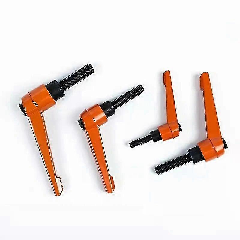2025 1-3PCS M4 M5 M6 M8 M10 M12 M16 Orange Clamping Lever Adjustable Handle Clamping Handle Screws Locking External Male Thread Knob