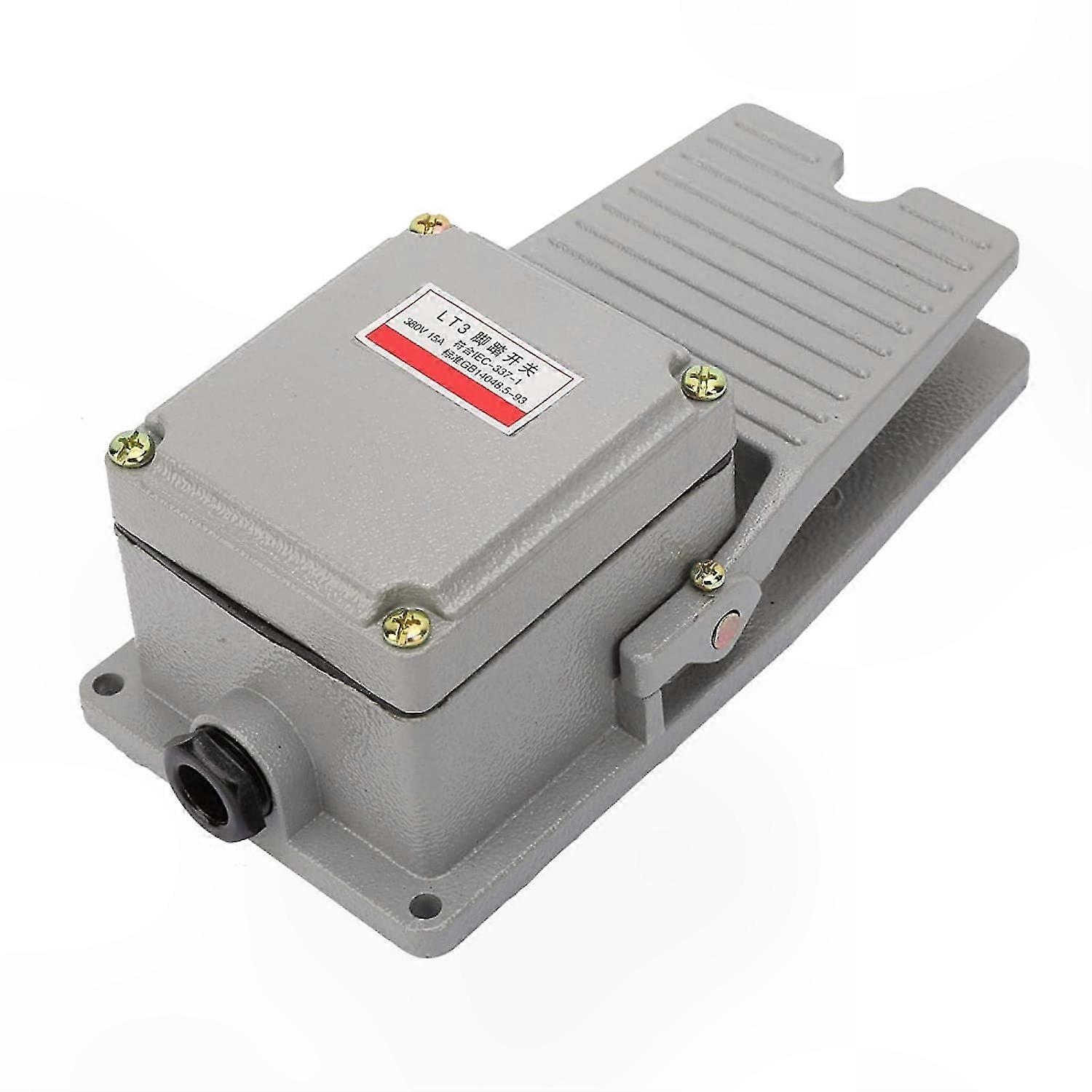 Non-Slip Aluminum Foot Switch with Silver Contacts