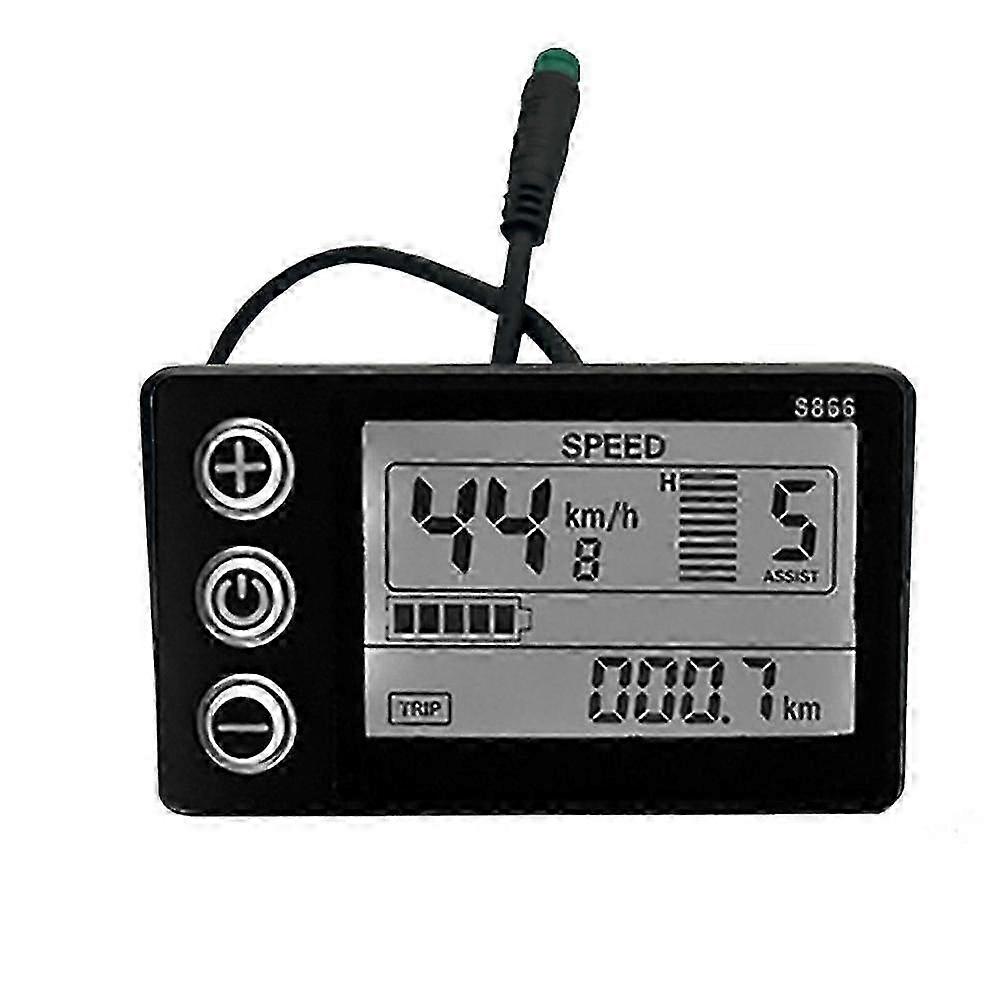 Electric Bicycle Display 24v/36v/48v Waterproof Lcd Display S866 Controller Panel Dashboard For Ele RJP SZRH A-S